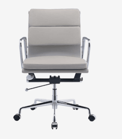 Light Grey Eames Style EA217 Low Back Soft Pad Office Chair