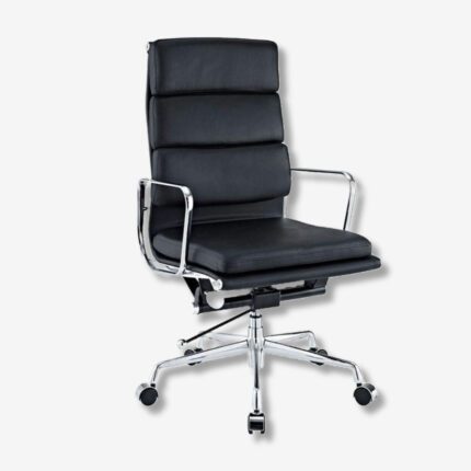 Black Eames Style EA219 High Back Soft Pad Office Chair