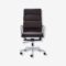 Close-up of Dark Brown Eames Style EA219 High Back Soft Pad Office Chair