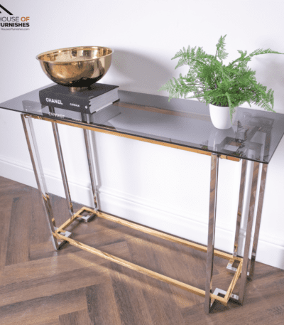 Black And Gold Console Table