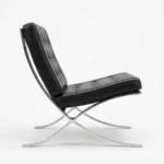 by eman black barcelona chair frame detail