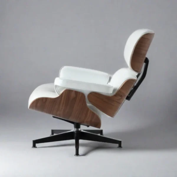 eames lounge chair replica uk and ottoman full set walnut white leather