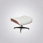 lounge chair charles and ray eames rosewood white leather black base ottoman full set house of furnishes by eman