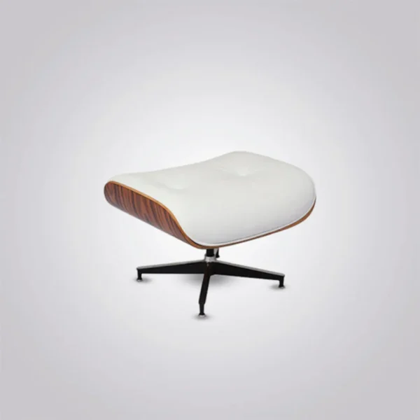 lounge chair charles and ray eames rosewood white leather black base ottoman full set house of furnishes by eman