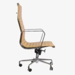 Cream Eames Style Chair EA119 High Back Rear Angle – House of Furnishes