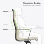 Ivory White Eames Chair EA119 Chrome Aluminium Base Side View – House of Furnishes