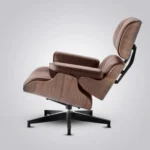 eames lounge chair brown walnut brown leather black base room setting house of furnishes by eman