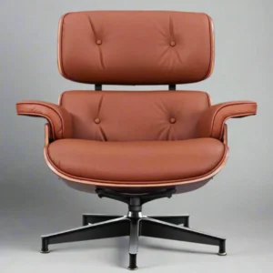 charles and ray eames lounge chair walnut tan brown leather black base ottoman full set house of furnishes by eman