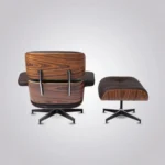 mid century lounge chair rosewood brown leather black base side profile house of furnishes by eman