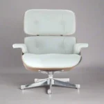 copy eames lounge chair and ottoman full set rosewood white leather chrome base