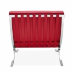 Red Barcelona Chair | Bold Mies Van Der Rohe Statement Piece - Image 5