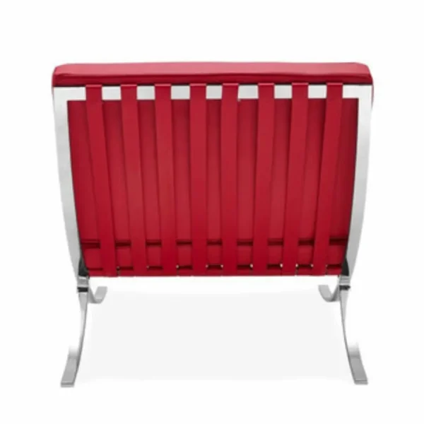Red Barcelona Chair | Bold Mies Van Der Rohe Statement Piece - Image 5