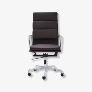 Charles Eames Office Chair Brown Soft Pad EA219 Rear Angle – House of Furnishes