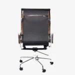 Eames Desk Chair Black Mesh EA119 High Back Rear Angle – House of Furnishes