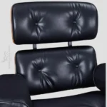 Eames XL Lounge Chair and Ottoman Set — Walnut & Black Leather - Image 2