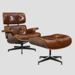 XL Eames Lounge Chair Replica | Walnut & Waxed Vintage Tan