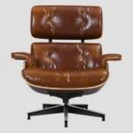 XL Eames Lounge Chair Replica | Walnut & Waxed Vintage Tan - Image 2